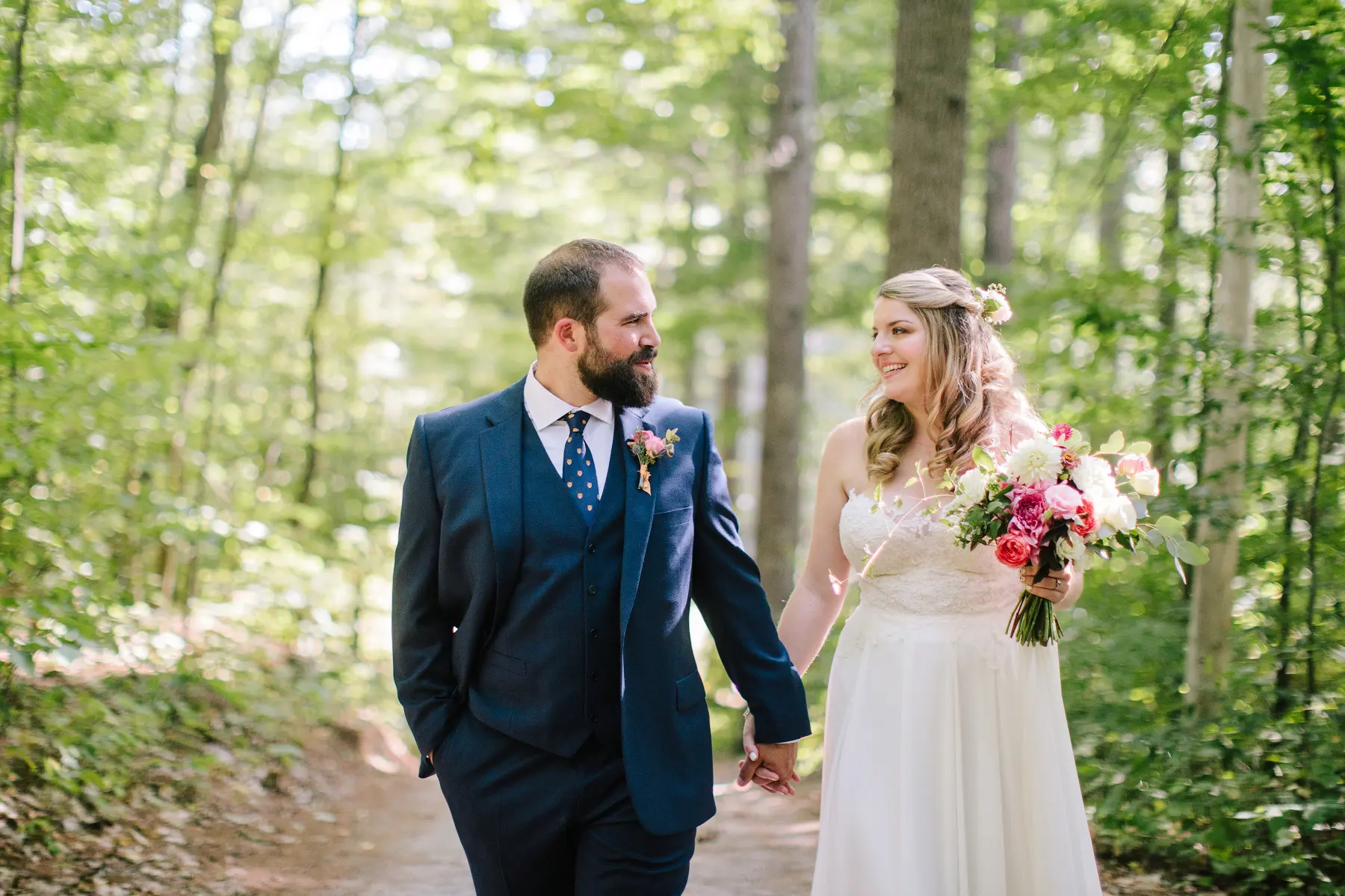 Fall Camp Wedding at Kingsley Pines